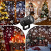 Christmas Snowflake Projector Light, Rotating Indoor Snowfall Effect, USB Powered
