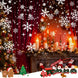 Christmas Snowflake Projector Light, Rotating Indoor Snowfall Effect, USB Powered