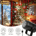Christmas Snowflake Projector Light, Rotating Indoor Snowfall Effect, USB Powered