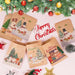 24 Pack Christmas Kraft Paper Treat Bags, Assorted Prints, 5 x 7 Inch Candy and Cookie Goodie Bags