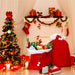 Extra Large Santa Sack for Christmas Presents, 39 x 27.5 in Red Velvet Gift Bag with Drawstring