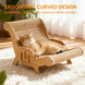 Cat Lounge Chair with Sisal Scratching Surface and Wooden Frame