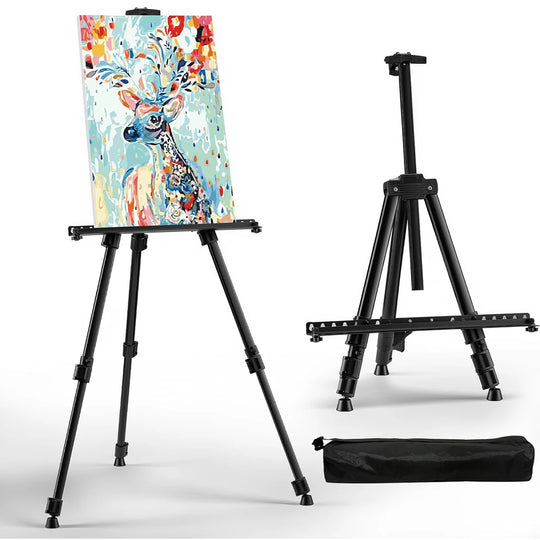 Portable Aluminum Painting Easel with Tripod Stand and Carry Bag, 50 to 126 cm