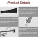 Air Blow Cleaning Gun for Car Interior Detailing, Aluminum Body with Funnel Nozzle