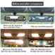 Clip-On Panoramic Car Rearview Mirror, Wide-Angle Interior Mirror, 11 in