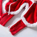 Santa Rider Christmas Dog Costume, Size M, Red Fleece Outfit with Santa Riding on the Back