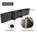 Clip-On Panoramic Car Rearview Mirror, Wide-Angle Interior Mirror, 11 in