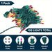 100-Count Multicolor Mini Christmas String Lights, 21.4 ft Green Wire, Plug-In