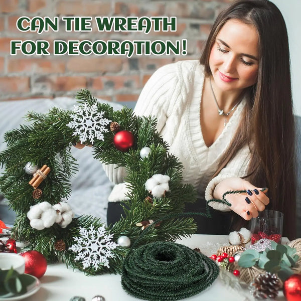 Flexible Pine Wire Garland Roll, 5m - Christmas Wreath & Tree Ties
