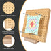 Wooden Crochet Blocking Board with Pins and Stand, 20 x 20 cm