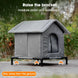 Elevated Insulated Outdoor Cat House, Waterproof, Medium