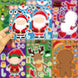 Make-a-Face Christmas Puzzle Stickers, 8 Sheets, Kids DIY Craft