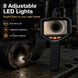 Handheld Endoscope Camera for Pipe and Drain Inspection, 4.3 in Screen, 16 ft Cable