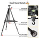 Portable Aluminum Painting Easel with Tripod Stand and Carry Bag, 50 to 126 cm