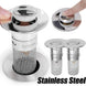 Stainless Steel Pop-Up Floor Drain Filter with Mesh Hair Catcher