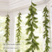 Christmas Pine Garland, 2 Pack 5.9 ft Artificial Greenery Garlands for Mantel, Stairs and Door