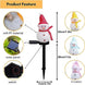 Solar Christmas Snowman Stake Light for Yard and Pathway, Red Hat