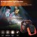 Rechargeable Camping Fan with LED Light, Remote Control and Power Bank