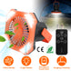 Rechargeable Camping Fan with LED Light, Remote Control and Power Bank